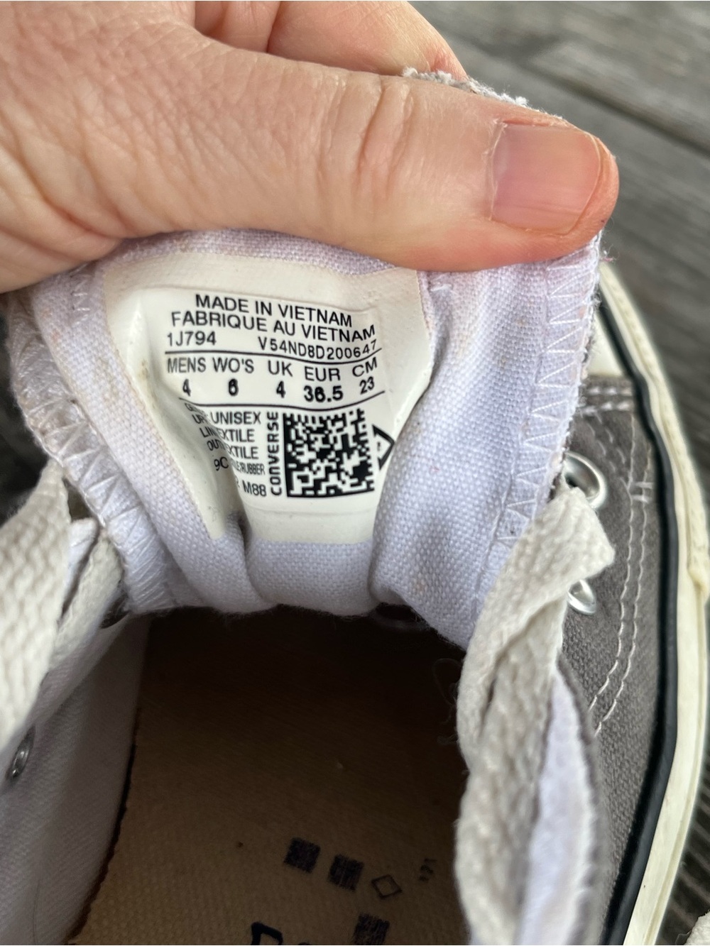 Converse women’s 6, All Star Low Top Sneakers - Gray - Picture 2 of 5
